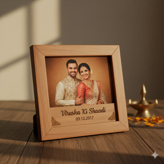 Personalized Wooden Frame (Wedding/Anniversary)