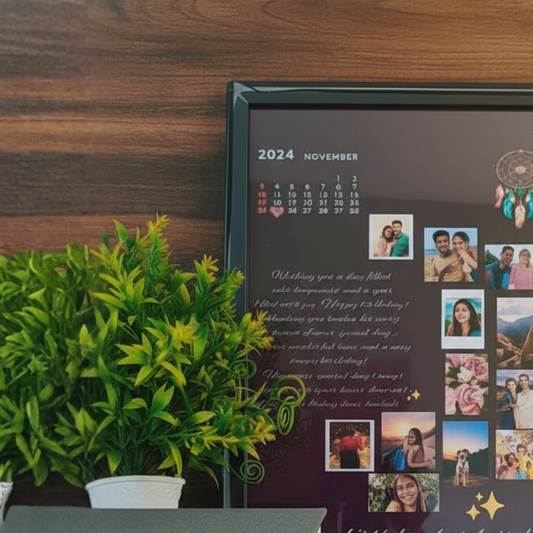 ✨ Unique Birthday Gift – Custom Photo Frame & Calendar