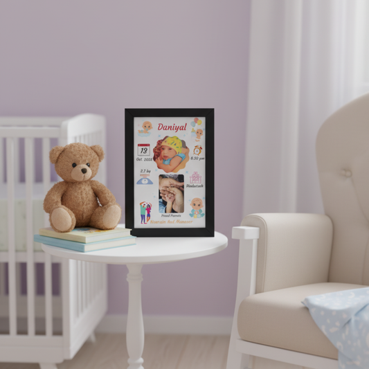 "Welcome Baby" Birth Details Keepsake Frame ✨