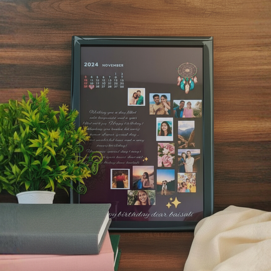 ✨ Unique Birthday Gift – Custom Photo Frame & Calendar